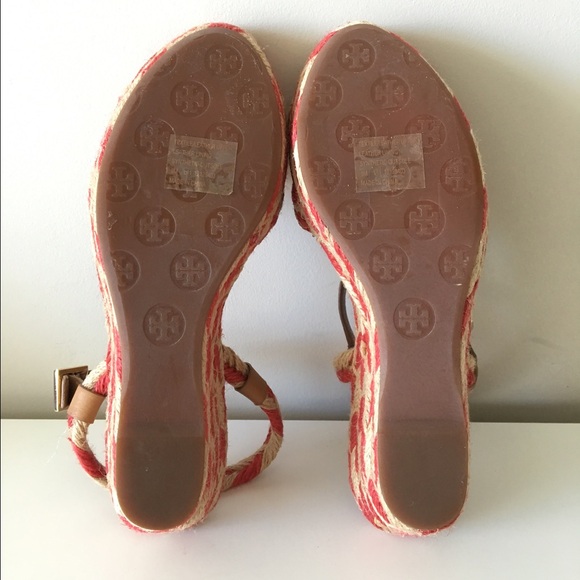 TORY BURCH CAMELIA WEDGE ANKLE STRAP ESPADRILLES - Picture 4 of 4